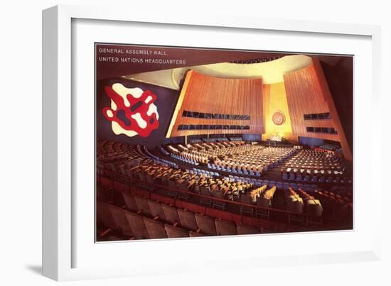 United Nations General Assembly Hall, New York City-null-Framed Premium Giclee Print