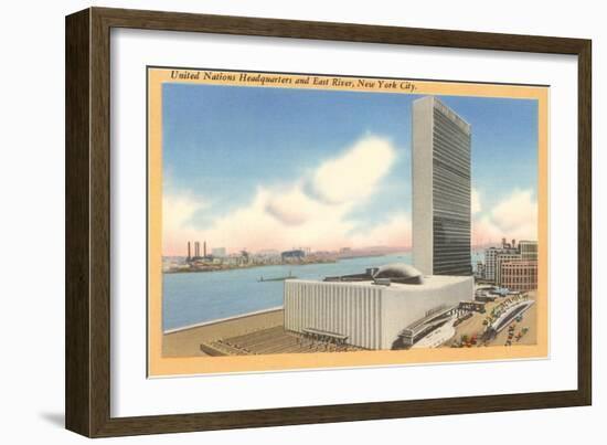 United Nations Headquarters, New York City-null-Framed Art Print