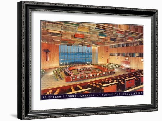 United Nations Trusteeship Council Chamber, New York City-null-Framed Art Print