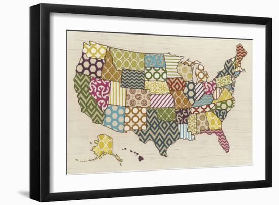 United Patterns-Erica J^ Vess-Framed Art Print