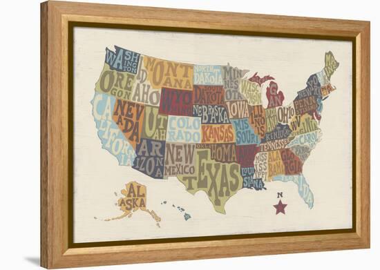 United State Signs-Erica J^ Vess-Framed Stretched Canvas