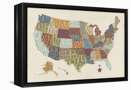 United State Signs-Erica J^ Vess-Framed Stretched Canvas