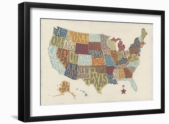 United State Signs-Erica J^ Vess-Framed Art Print