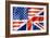 United States And British Flag-daboost-Framed Art Print