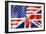 United States And British Flag-daboost-Framed Art Print