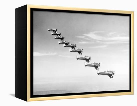 United States Army Monoplanes in Flight Formation-Bettmann-Framed Premier Image Canvas