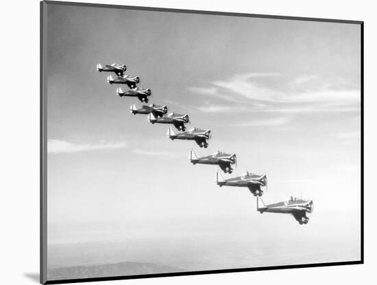 United States Army Monoplanes in Flight Formation-Bettmann-Mounted Photographic Print