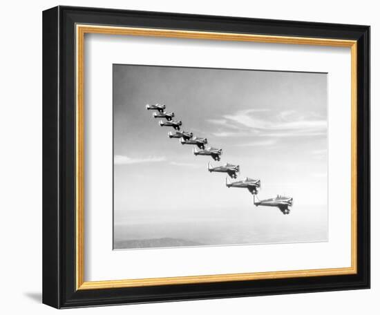 United States Army Monoplanes in Flight Formation-Bettmann-Framed Photographic Print