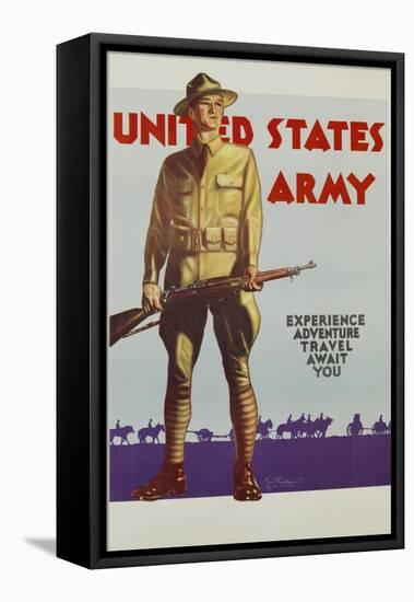 United States Army Poster-Tom Woodburn-Framed Premier Image Canvas