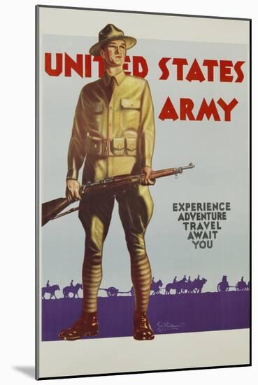 United States Army Poster-Tom Woodburn-Mounted Giclee Print