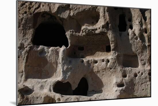 United States, Bandelier National Monument, Anasazi Culture, Cliff Dwellings-null-Mounted Giclee Print