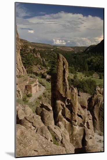 United States. Bandelier National Monument, Tyuonyi, Pueblo Indian Settlement-null-Mounted Giclee Print