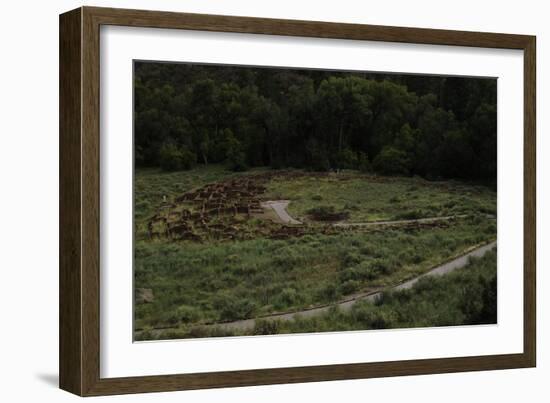 United States. Bandelier National Monument, Tyuonyi, Pueblo Indian Settlement-null-Framed Giclee Print