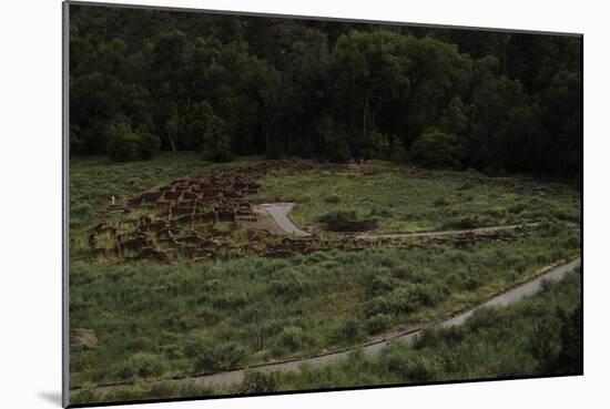 United States. Bandelier National Monument, Tyuonyi, Pueblo Indian Settlement-null-Mounted Giclee Print