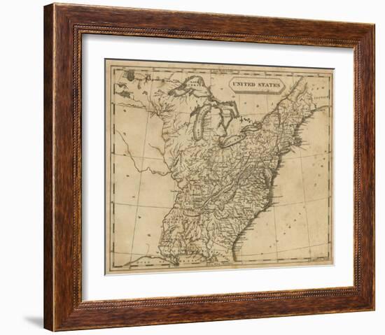 United States, c.1812-Aaron Arrowsmith-Framed Art Print