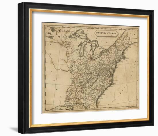 United States, c.1812-Aaron Arrowsmith-Framed Art Print