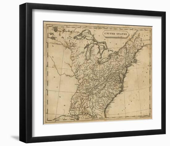 United States, c.1812-Aaron Arrowsmith-Framed Art Print