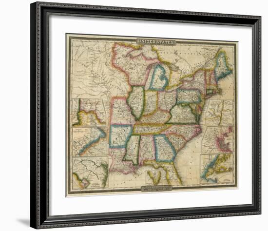 United States, c.1833-David H^ Burr-Framed Art Print