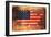 United States Flag Map-Michael Tompsett-Framed Art Print