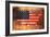 United States Flag Map-Michael Tompsett-Framed Art Print