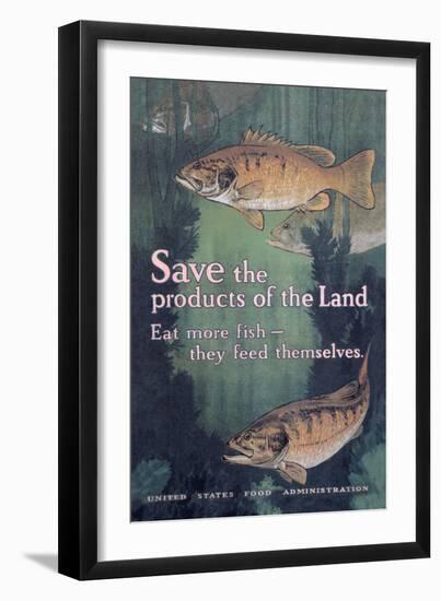 United States Food Administration Advisory: Save the Products of the Land-Charles Livingston Bull-Framed Art Print