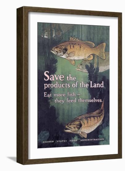 United States Food Administration Advisory: Save the Products of the Land-Charles Livingston Bull-Framed Art Print