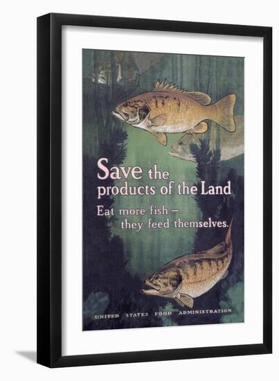 United States Food Administration Advisory: Save the Products of the Land-Charles Livingston Bull-Framed Art Print