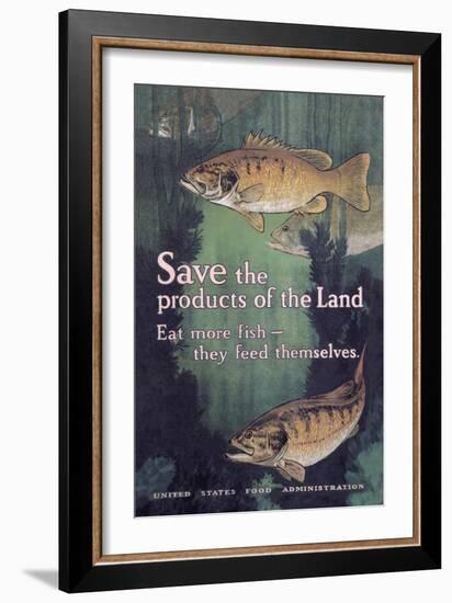 United States Food Administration Advisory: Save the Products of the Land-Charles Livingston Bull-Framed Art Print