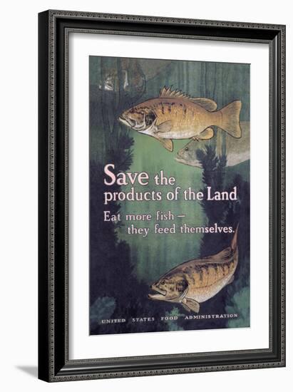 United States Food Administration Advisory: Save the Products of the Land-Charles Livingston Bull-Framed Art Print