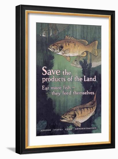 United States Food Administration Advisory: Save the Products of the Land-Charles Livingston Bull-Framed Art Print