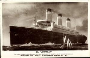 United States Lines, Usl, Dampfschiff S.S. Leviathan