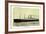 United States Lines, USL, S.S. America, Dampfschiff-null-Framed Giclee Print