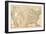 United States Map, 1849-null-Framed Giclee Print