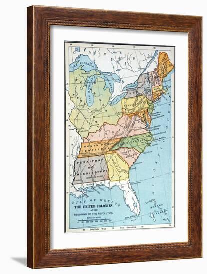 United States Map, C1791-null-Framed Giclee Print