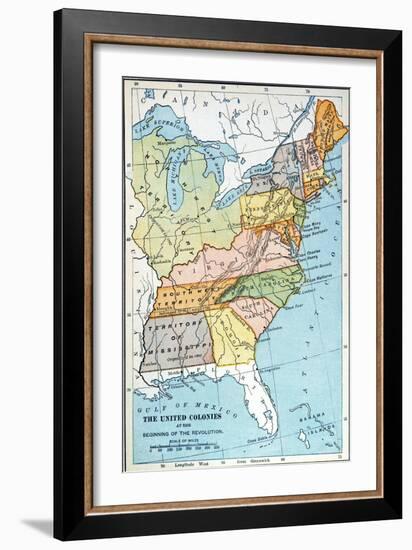 United States Map, C1791-null-Framed Giclee Print