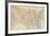 United States Map-The Vintage Collection-Framed Giclee Print