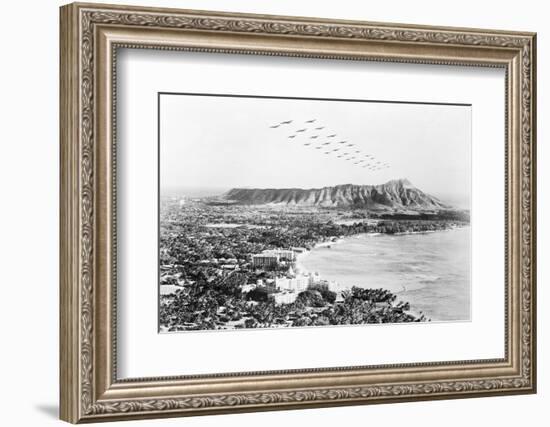 United States Military Aircraft Responding to Pearl Harbor Attack-Bettmann-Framed Photographic Print