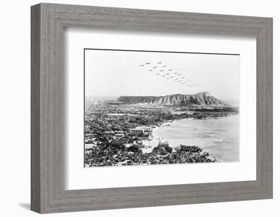 United States Military Aircraft Responding to Pearl Harbor Attack-Bettmann-Framed Photographic Print