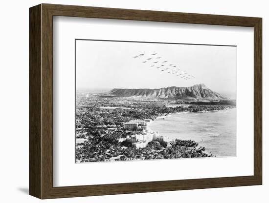 United States Military Aircraft Responding to Pearl Harbor Attack-Bettmann-Framed Photographic Print