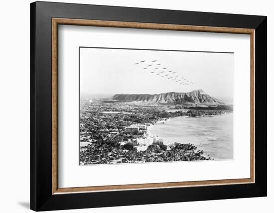 United States Military Aircraft Responding to Pearl Harbor Attack-Bettmann-Framed Photographic Print