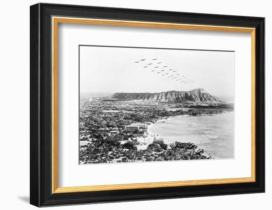 United States Military Aircraft Responding to Pearl Harbor Attack-Bettmann-Framed Photographic Print