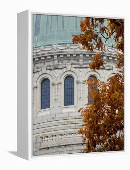 United States Naval Academy, Dome of Chapel on Campus, Annapolis, Maryland, USA-Scott T. Smith-Framed Premier Image Canvas