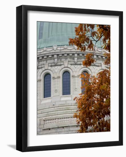 United States Naval Academy, Dome of Chapel on Campus, Annapolis, Maryland, USA-Scott T. Smith-Framed Photographic Print