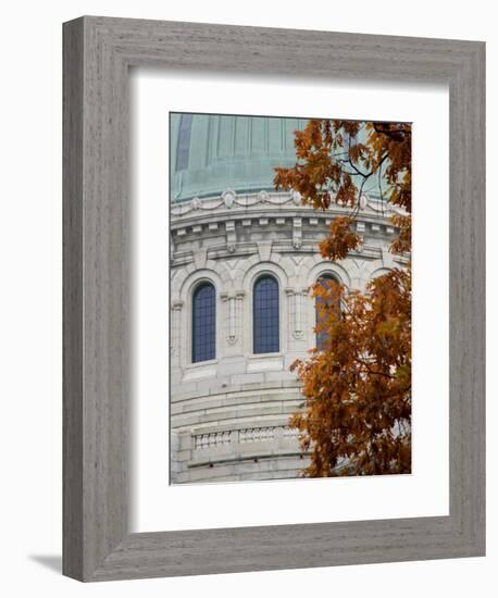 United States Naval Academy, Dome of Chapel on Campus, Annapolis, Maryland, USA-Scott T. Smith-Framed Photographic Print