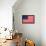 United States of America Flag Design with Wood Patterning - Flags of the World Series-Philippe Hugonnard-Framed Stretched Canvas displayed on a wall