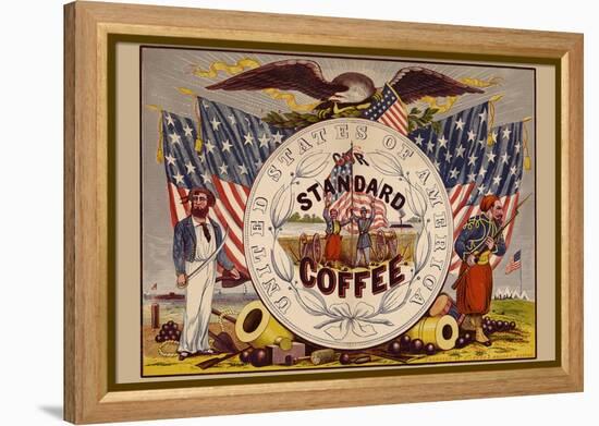 United States of America, Our Standard Coffee-A. Holland-Framed Stretched Canvas