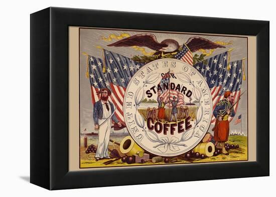 United States of America, Our Standard Coffee-A. Holland-Framed Stretched Canvas