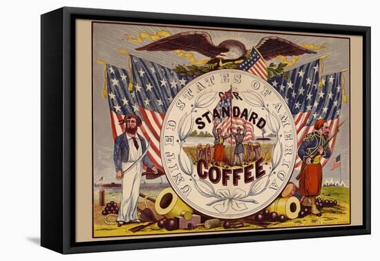 United States of America, Our Standard Coffee-A. Holland-Framed Stretched Canvas