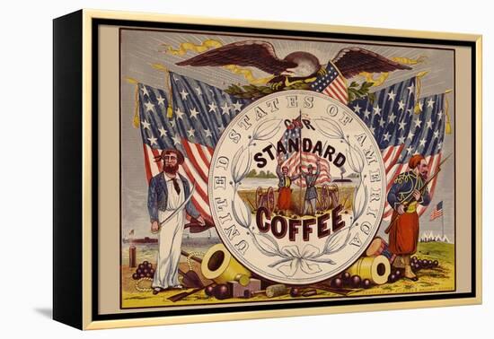 United States of America, Our Standard Coffee-A. Holland-Framed Stretched Canvas