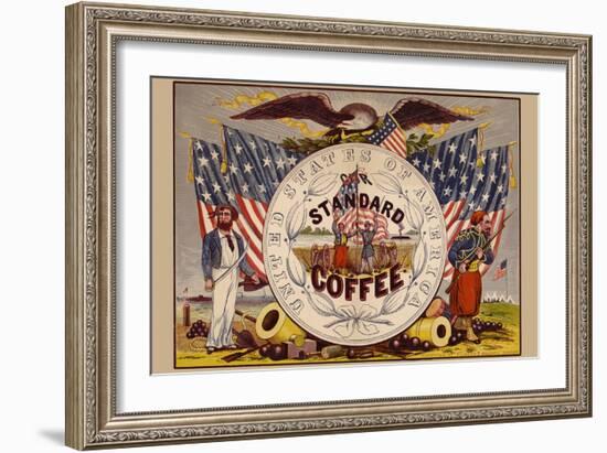 United States of America, Our Standard Coffee-A. Holland-Framed Art Print